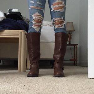 Brown boots